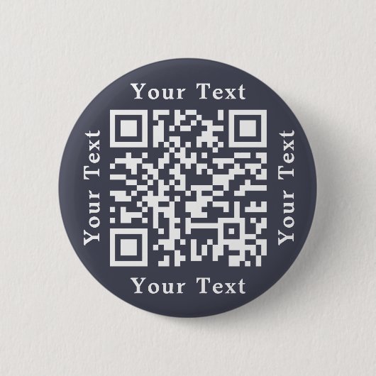 Badge Rond 5 Cm Créer un code QR d'URL de site Web d'entreprise pe (Devant)