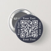 Badge Rond 5 Cm Créer un code QR d'URL de site Web d'entreprise pe (Devant & derrière)