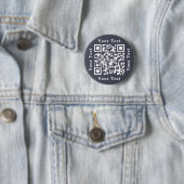 Badge Rond 5 Cm Créer un code QR d'URL de site Web d'entreprise pe (En situation)