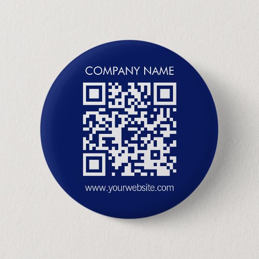 Badge Rond 5 Cm Créer un code QR instantanément Design simple mode (Devant)