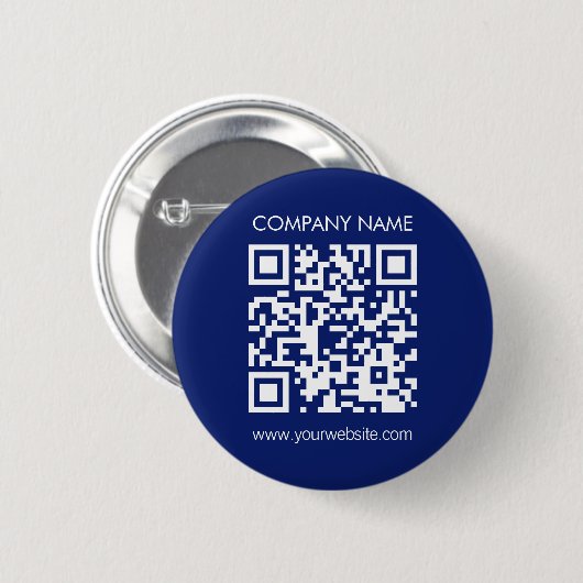 Badge Rond 5 Cm Créer un code QR instantanément Design simple mode (Devant & derrière)