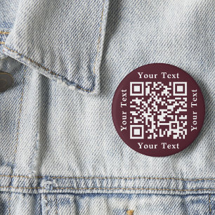 Badge Rond 5 Cm Créer une URL de site Web d'entreprise ou un code 