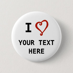 Badge Rond 5 Cm Créez vos propres coutume de conception d'amour d