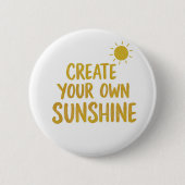 Badge Rond 5 Cm Créez votre propre citation de soleil sur (Devant)