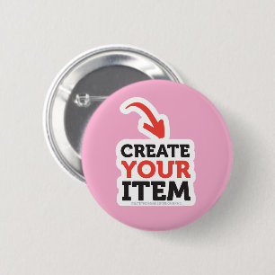Badge Rond 5 Cm CRÉEZ-VOTRE-PROPRE conception personnalisée enterr