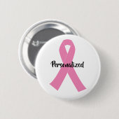 Badge Rond 5 Cm Créez votre propre conscience rose personnalisée (Devant & derrière)
