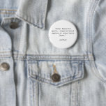 Badge Rond 5 Cm Créez votre propre devis<br><div class="desc">Créez votre propre bouton de devis personnalisé. Caractéristiques minimaliste typographie de machine à écrire.</div>