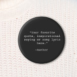 Badge Rond 5 Cm Créez votre propre devis<br><div class="desc">Créez votre propre bouton de devis personnalisé. Caractéristiques minimaliste typographie de machine à écrire.</div>