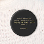 Badge Rond 5 Cm Créez votre propre devis<br><div class="desc">Créez votre propre bouton de devis personnalisé. Caractéristiques minimaliste typographie de machine à écrire.</div>