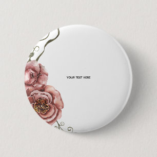Badge Rond 5 Cm Créez votre propre floral 