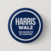 Badge Rond 5 Cm Créez votre propre Harris Walz 2024 (Devant)