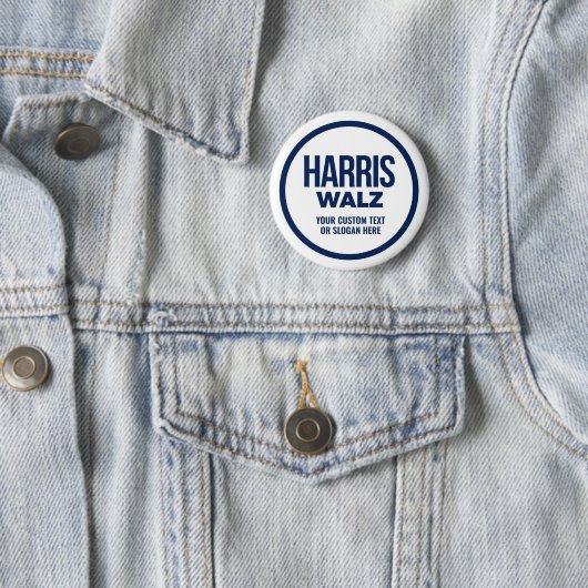 Badge Rond 5 Cm Créez votre propre Harris Walz 2024 (En situation)