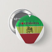 Badge Rond 5 Cm Créez votre propre J'aime Belle Ethiopie (Devant & derrière)