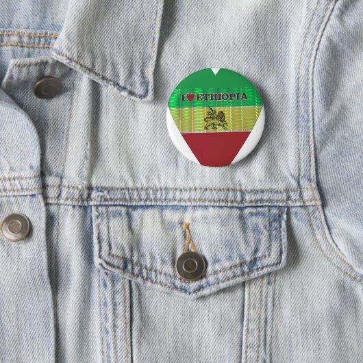 Badge Rond 5 Cm Créez votre propre J'aime Belle Ethiopie (En situation)