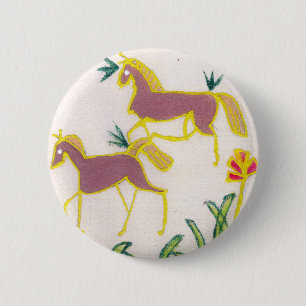Badge Rond 5 Cm Créez Votre Propre Licorne Flora Power Joli Esthét