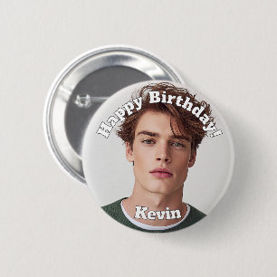 Badge Rond 5 Cm Créez votre propre nom d'anniversaire personnalisé