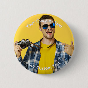 Badge Rond 5 Cm Créez votre propre photo texte d'image personnalis