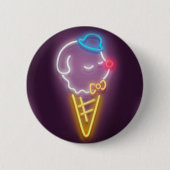 Badge Rond 5 Cm Crème de glace néon (Devant)