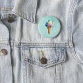 Badge Rond 5 Cm Crème Glacée (En situation)