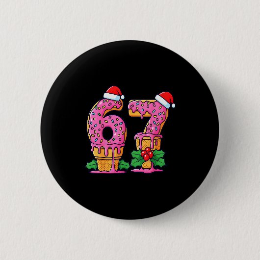 Badge Rond 5 Cm Crème Glacée Baseball Drip 67 Mode de Baseball 101 (Devant)