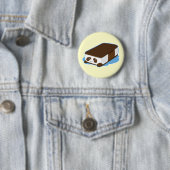 Badge Rond 5 Cm Crème glacée mignonne de barre de panda (En situation)