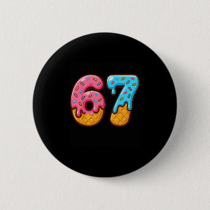 Badge Rond 5 Cm Crème Glacée Six Sept Dégoulinant Mème Cool 67 Num