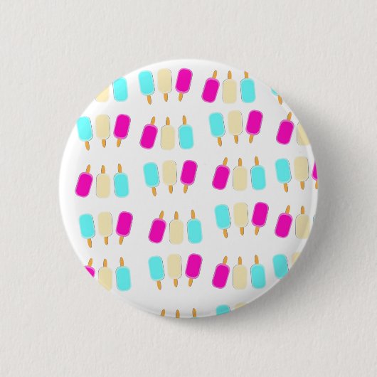 Badge Rond 5 Cm crème glglace trois couleurs (Devant)