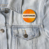 Badge Rond 5 Cm Crème orange (En situation)