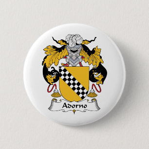 Badge Rond 5 Cm Crête de famille d'Adorno