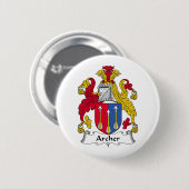Badge Rond 5 Cm Crête de famille d'Archer (Devant & derrière)