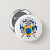 Badge Rond 5 Cm Crête de famille de Bello (Devant & derrière)