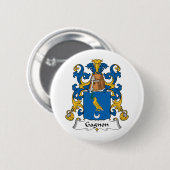 Badge Rond 5 Cm Crête de famille de Gagnon (Devant & derrière)