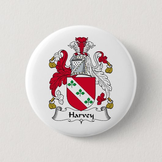 Badge Rond 5 Cm Crête de famille de Harvey (Devant)