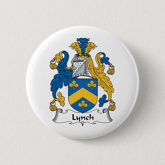 Badge Rond 5 Cm Crête de famille de Lynch (Devant)