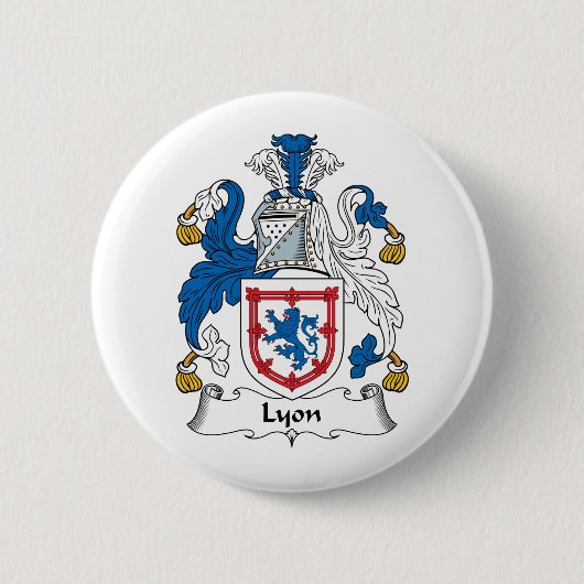Badge Rond 5 Cm Crête de famille de Lyon (Devant)