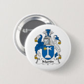 Badge Rond 5 Cm Crête de famille de Martin (Devant & derrière)