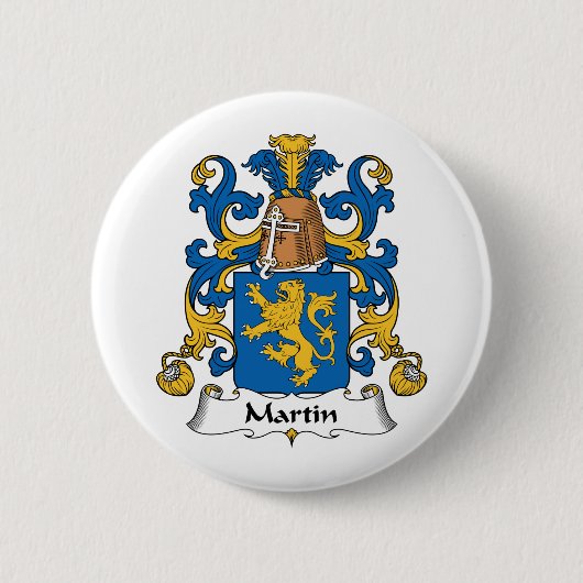 Badge Rond 5 Cm Crête de famille de Martin (Devant)