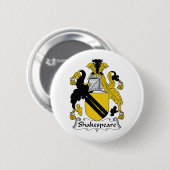 Badge Rond 5 Cm Crête de famille de Shakespeare (Devant & derrière)