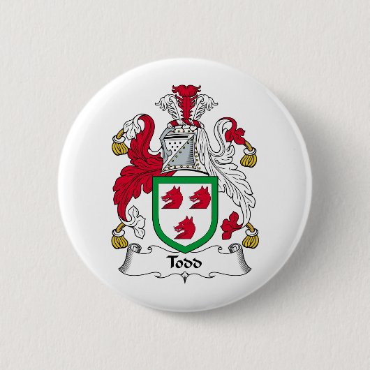 Badge Rond 5 Cm Crête de famille de Todd (Devant)