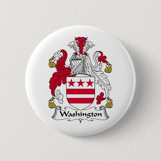 Badge Rond 5 Cm Crête de famille de Washington (Devant)