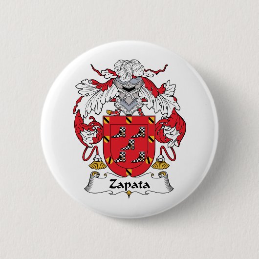 Badge Rond 5 Cm Crête de famille de Zapata (Devant)