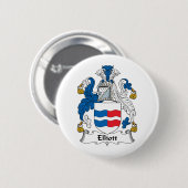 Badge Rond 5 Cm Crête de famille d'Elliott (Devant & derrière)