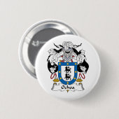 Badge Rond 5 Cm Crête de famille d'Ochoa (Devant & derrière)