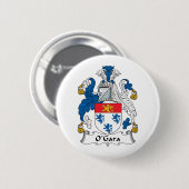 Badge Rond 5 Cm Crête de famille d'O'Gara (Devant & derrière)
