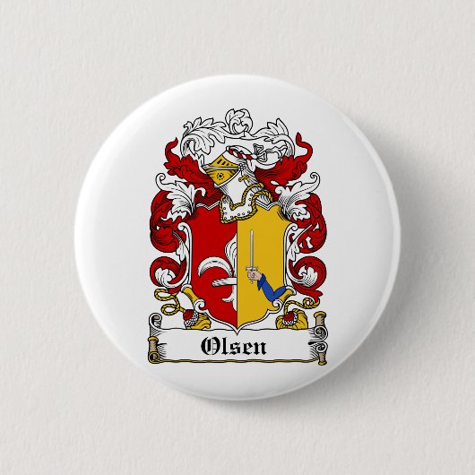 Badge Rond 5 Cm Crête de famille d'Olsen (Devant)
