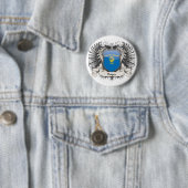 Badge Rond 5 Cm Crête de l'Orégon (En situation)