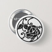 Badge Rond 5 Cm [Crêtes de famille] Fleurs (Devant & derrière)
