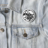 Badge Rond 5 Cm [Crêtes de famille] Fleurs (En situation)