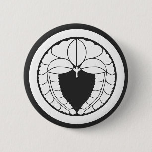Badge Rond 5 Cm [Crêtes de famille] Fleurs