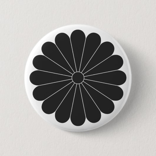 Badge Rond 5 Cm [Crêtes de famille] Fleurs (Devant)